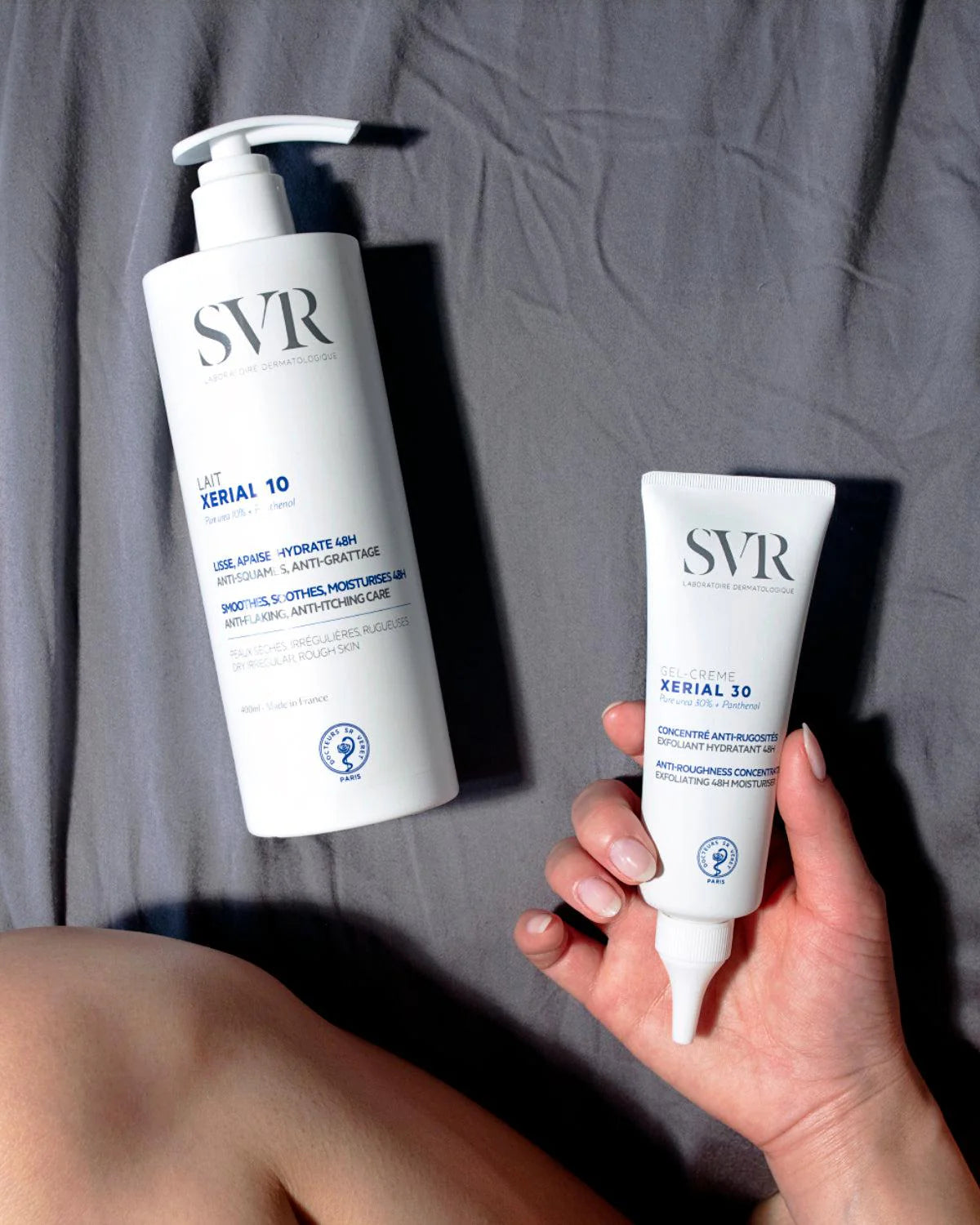 SVR Xerial 30 Gel-Crème – Soin kératoréducteur pour peaux très sèches, rugueuses ou squameuses. Contient 30% d'urée pure pour lisser, hydrater et adoucir les zones épaissies. Idéal pour coudes, pieds, genoux. Disponible sur laparaduclac.com, la meilleure parapharmacie en ligne en Tunisie. Livraison rapide, prix imbattables.