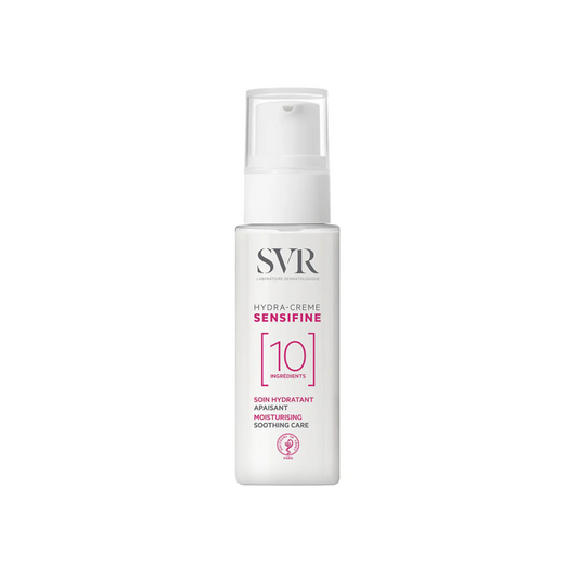 SVR Sensifine Hydra Crème Tunisie – crème hydratante apaisante visage, soin peau sensible et réactive, crème SVR hydratation intense, dermatologie française, parapharmacie en ligne Tunisie Lac 2, produits SVR pas cher Tunisie, acheter SVR Sensifine Hydra sur laparadulac.com