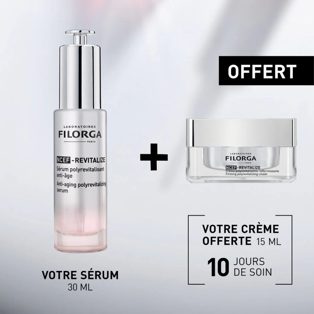Coffret anti-âge FILORGA NCEF Revitalize disponible sur laparadulac.com – parapharmacie Tunisie pour une peau jeune, lumineuse et raffermie.