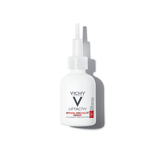 Sérum de nuit Liftactiv Retinol Specialist Vichy disponible sur laparadulac.com, parapharmacie Tunisie pour correction rides profondes à Tunis.