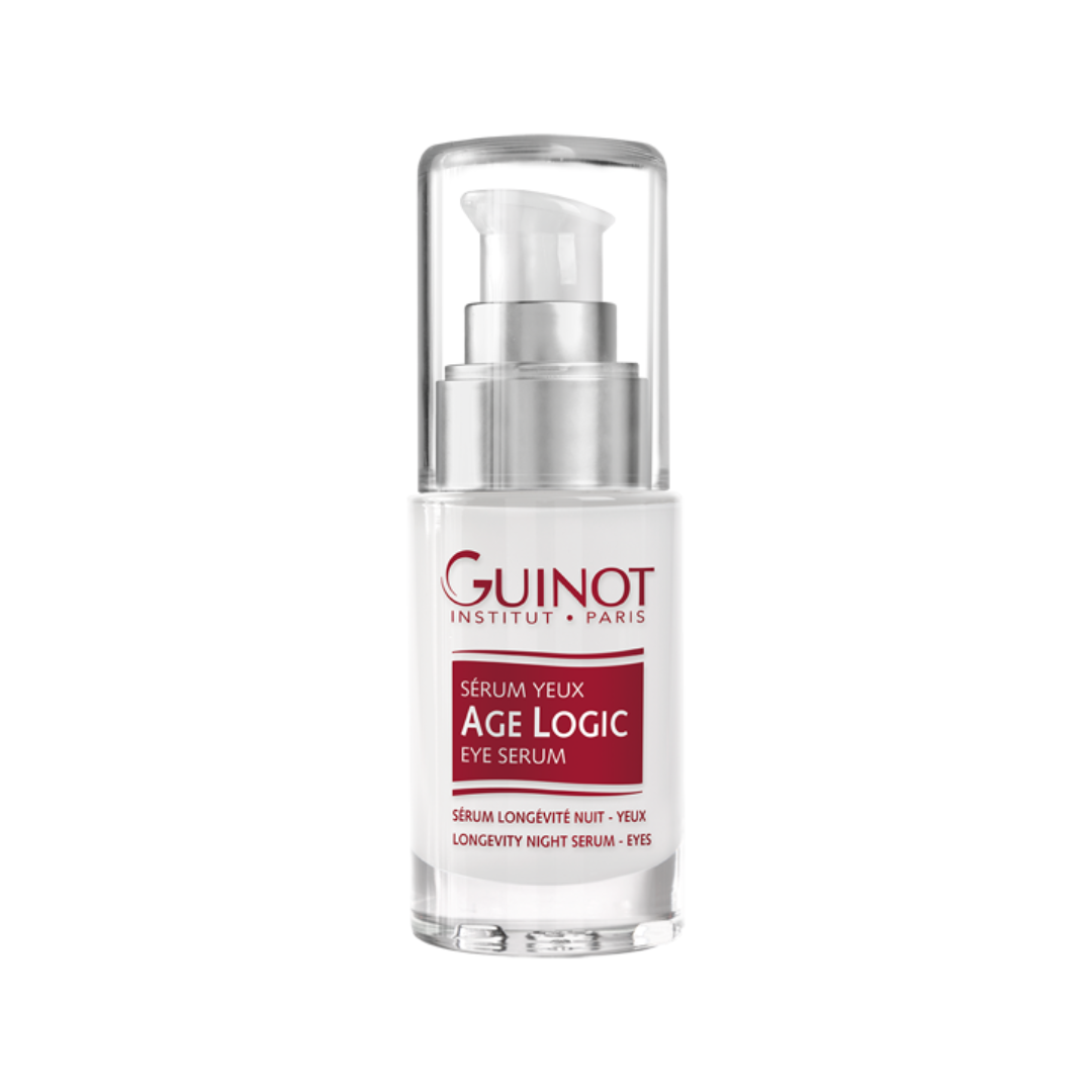 GUINOT Sérum yeux anti-âge disponible sur laparadulac.com, parapharmacie Tunisie. Soin ATP régénérant pour regard lumineux et défatigué.