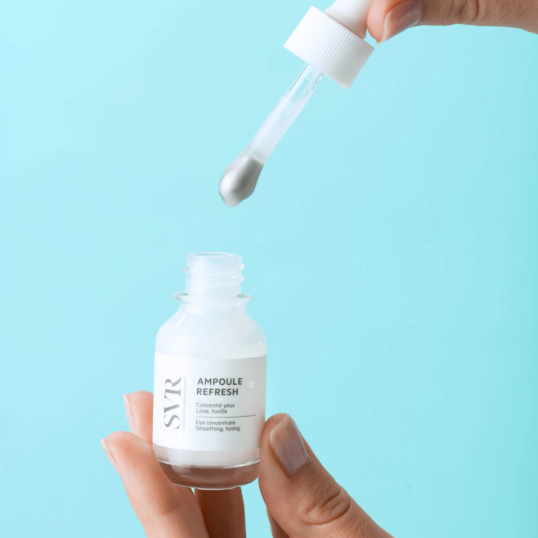 SVR Ampoule Refresh Tunisie – sérum contour des yeux défatigant et hydratant, soin anti-cernes et anti-poches, ampoule SVR yeux, dermatologie française, parapharmacie en ligne Tunisie Lac 2, produits SVR pas cher Tunisie, acheter SVR Ampoule Refresh sur laparadulac.com