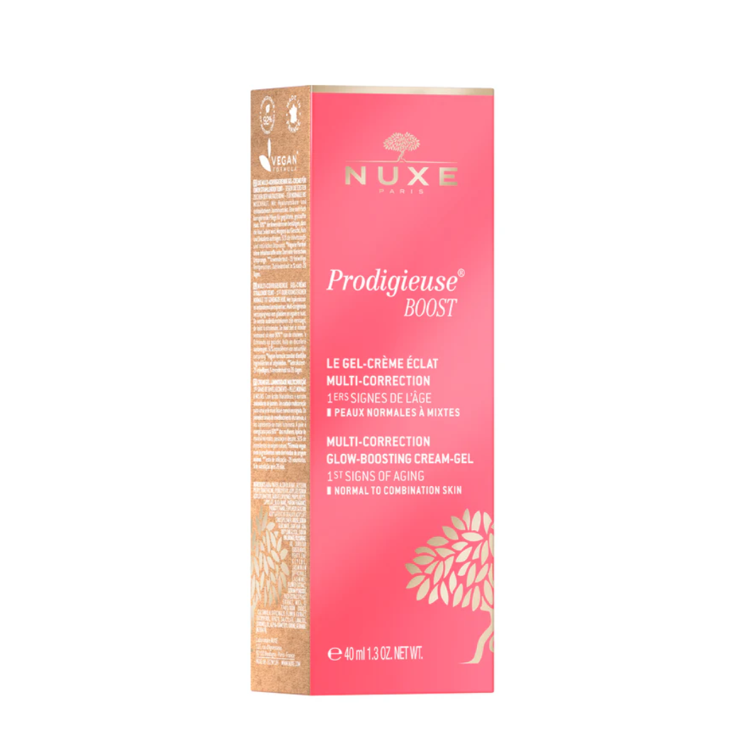 Gel-crème NUXE Prodigieuse Boost éclat 40ml disponible sur laparadulac.com – soin visage éclat en parapharmacie Tunisie
