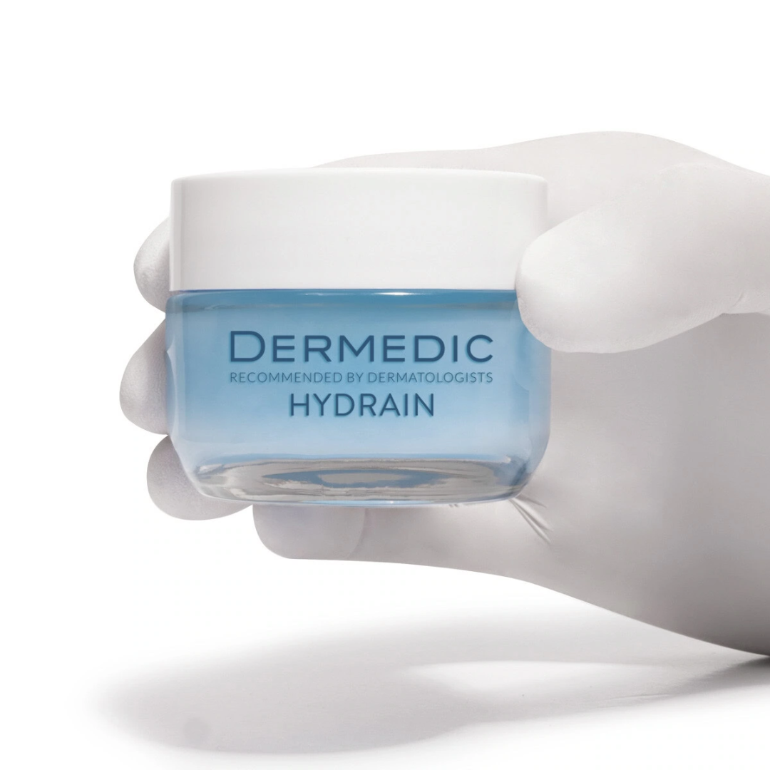 Gel crème Dermedic Hydrain 3 pour peaux grasses, sur laparadulac.com, parapharmacie Tunisie pour hydratation et matité.