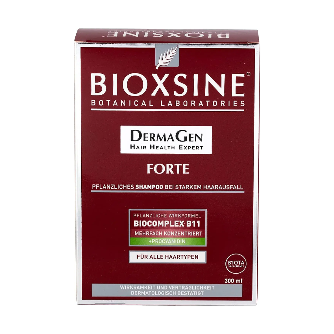 Bioxsine Forte Shampooing 300 ml sur laparadulac.com, parapharmacie Tunisie : formule végétale liposome et BioComplexe B11 pour chute intense et cuir chevelu sensible.