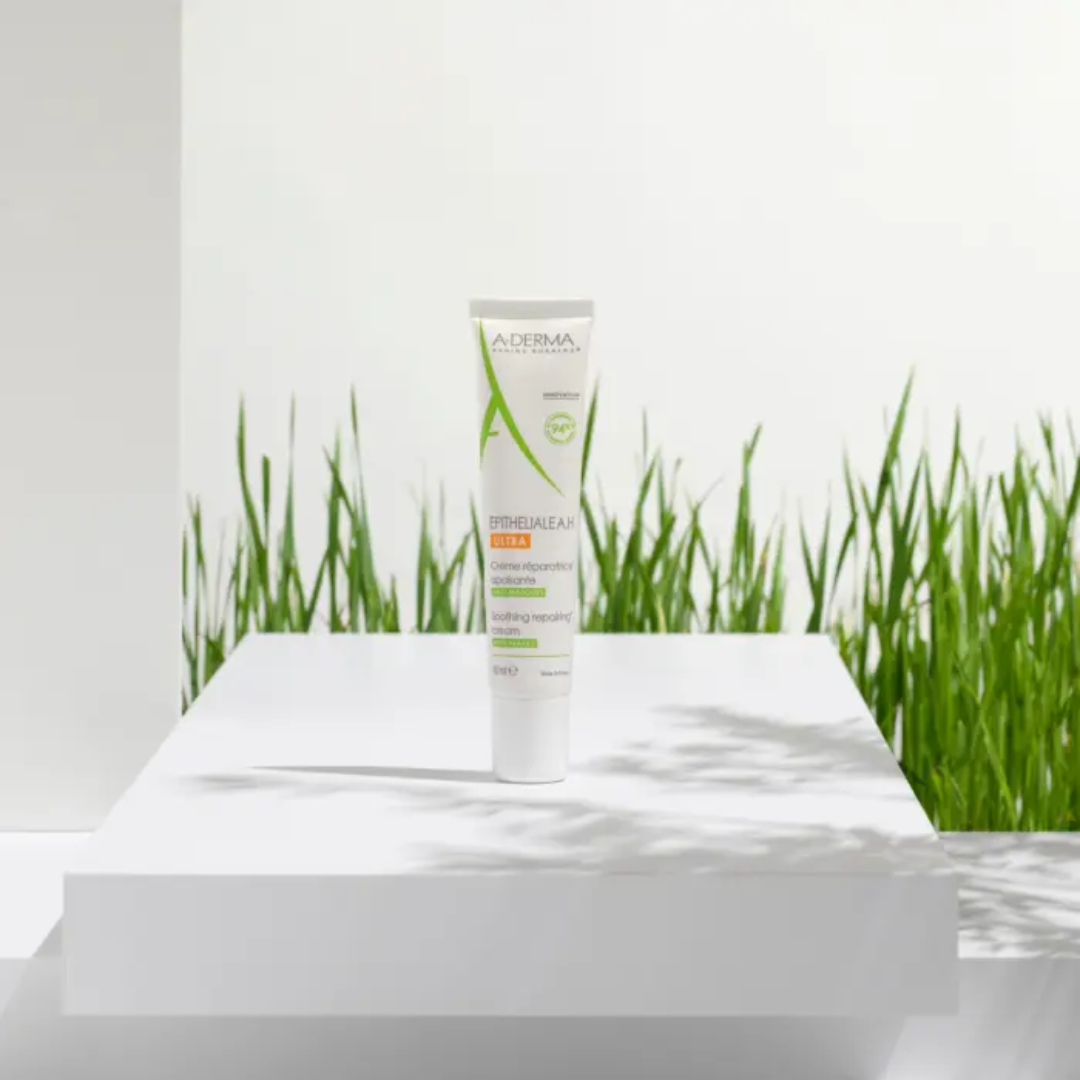 Crème A-DERMA Epitheliale AH Ultra apaisante et réparatrice en vente sur laparadulac.com, parapharmacie Tunisie, adaptée visage et zones intimes.