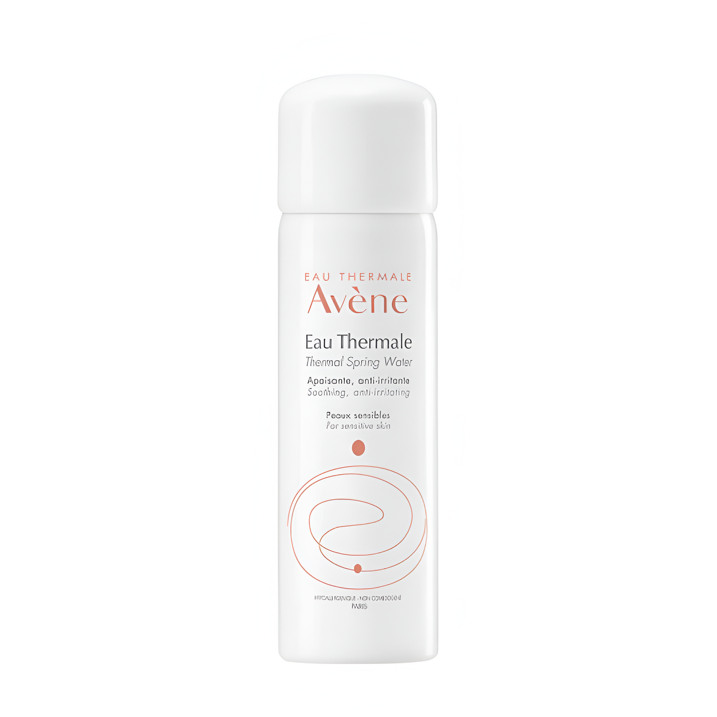 Spray Eau Thermale Avène, apaisant et anti-irritant pour peaux sensibles, 150ml ou 300ml. Pureté garantie. Disponible sur laparadulac.com.