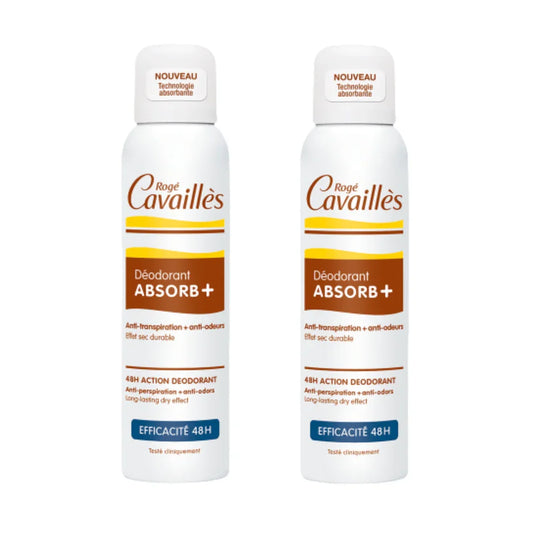 ROGÉ CAVAILLÈS Déodorant Absorb+ 48h Lot De 2 Tunisie original authentique - parapharmacie en ligne La Para Du Lac
