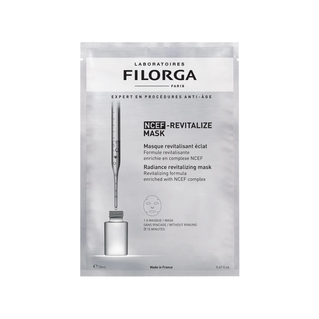 FILORGA NCEF-Revitalize Mask Tunisie – masque visage régénérant et revitalisant, soin anti-âge éclat et hydratant intensif, cosmétique française haut de gamme FILORGA, parapharmacie en ligne Tunisie Lac 2, produits FILORGA originaux pas cher Tunisie, acheter FILORGA NCEF Revitalize Mask en Tunisie sur laparadulac.com