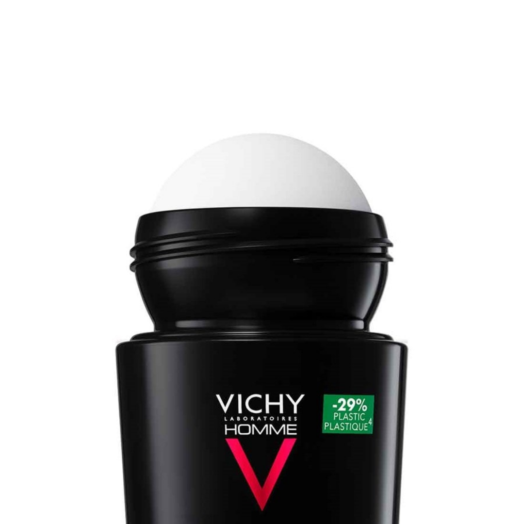 Vichy Clinical Control 96h pour homme, déodorant anti-transpirant ultra longue durée pour transpiration excessive.