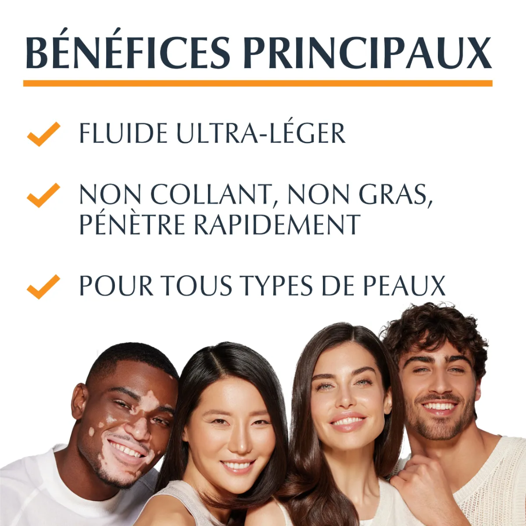 Fluide solaire Eucerin Hydro Protect SPF50+ – ultra-léger, non gras, peaux sensibles – prix Tunisie