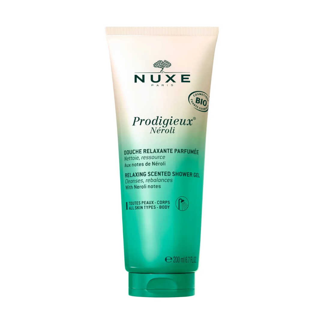 Gel douche relaxant NUXE Prodigieux Néroli disponible sur laparadulac.com – parapharmacie Tunisie certifiée bio
