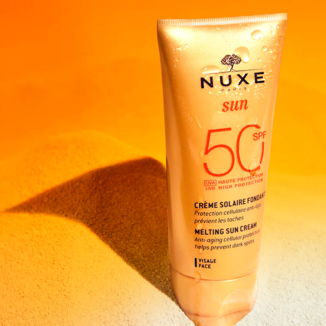Crème solaire visage NUXE SPF50+ en vente sur laparadulac.com – soin protecteur anti-âge en parapharmacie Tunisie