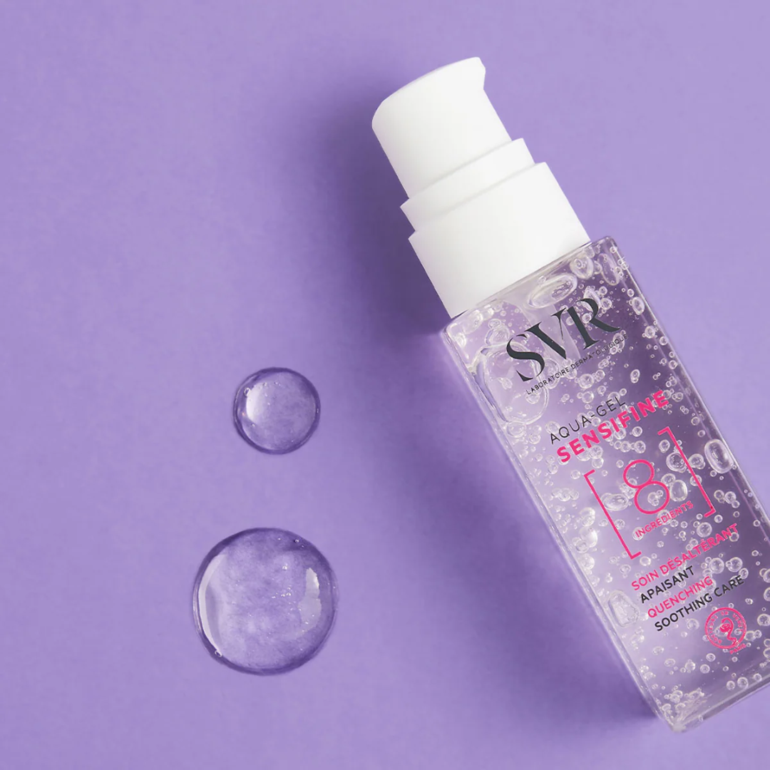 SVR Sensifine Aqua Gel Tunisie – gel hydratant apaisant visage, soin peau sensible mixte à grasse, crème légère rafraîchissante SVR, dermatologie française, parapharmacie en ligne Tunisie Lac 2, produits SVR originaux pas cher Tunisie, acheter gel hydratant SVR Sensifine en Tunisie sur laparadulac.com