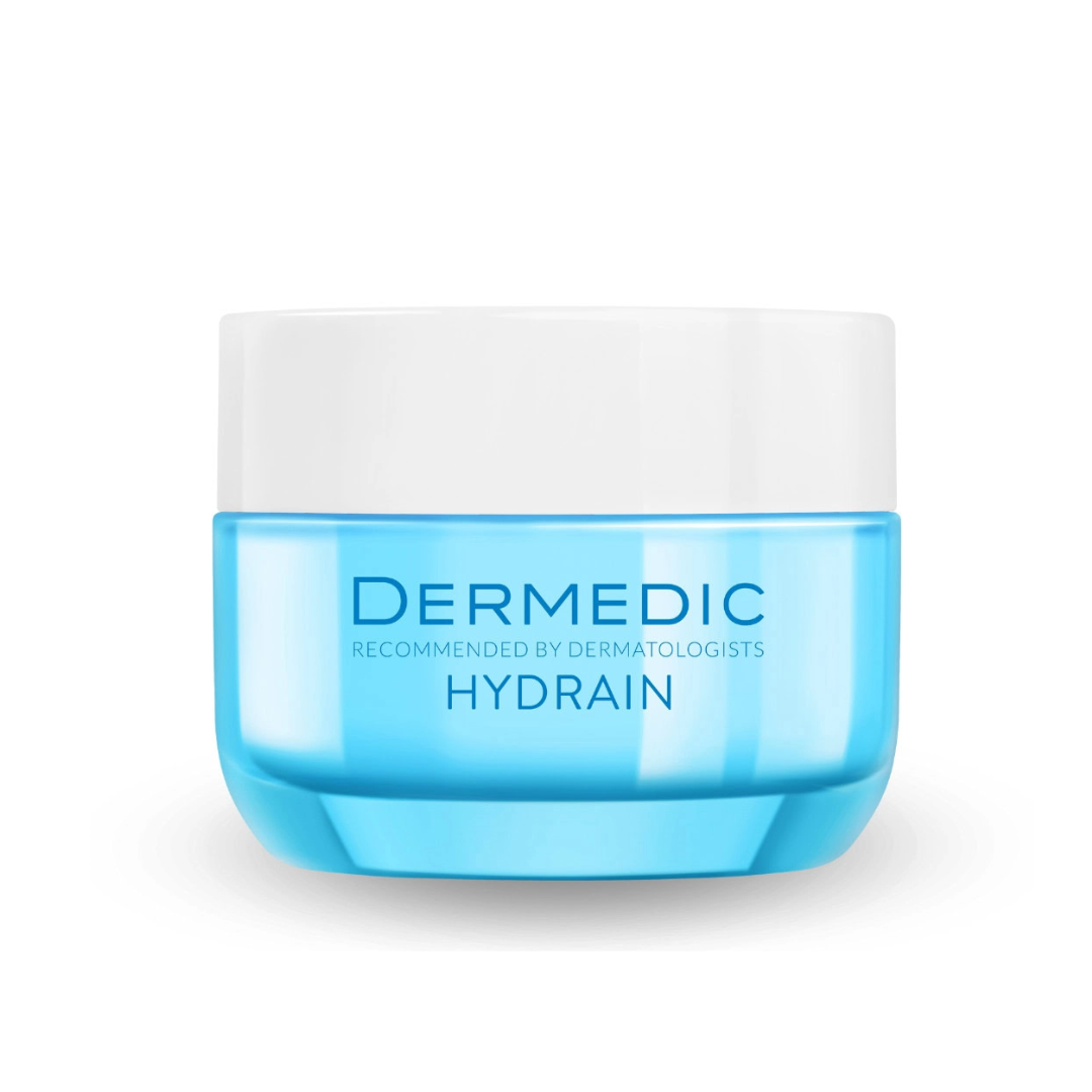 Gel crème Dermedic Hydrain 3 pour peaux grasses, sur laparadulac.com, parapharmacie Tunisie pour hydratation et matité.