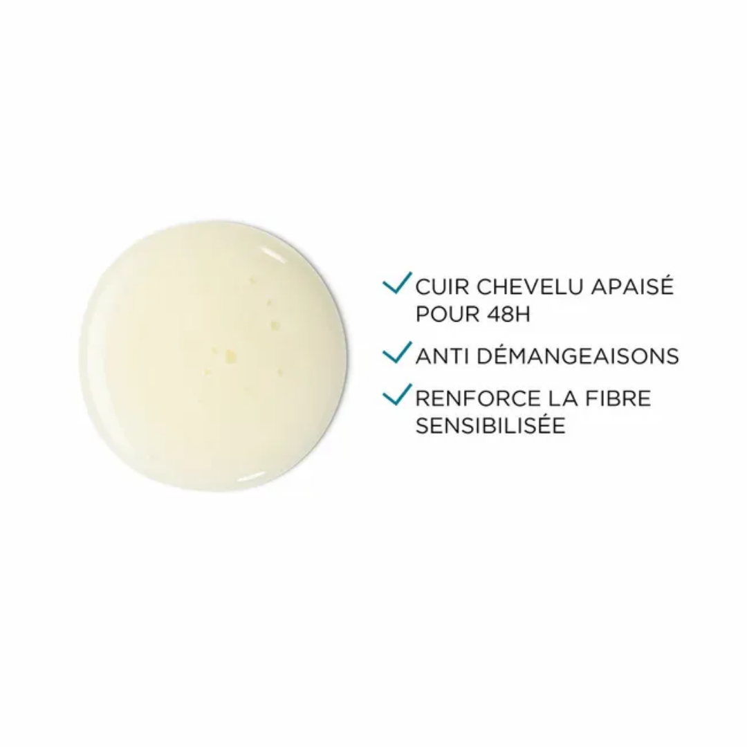Shampooing ultra apaisant Dercos pour cuir chevelu irrité, cheveux normaux à gras.
