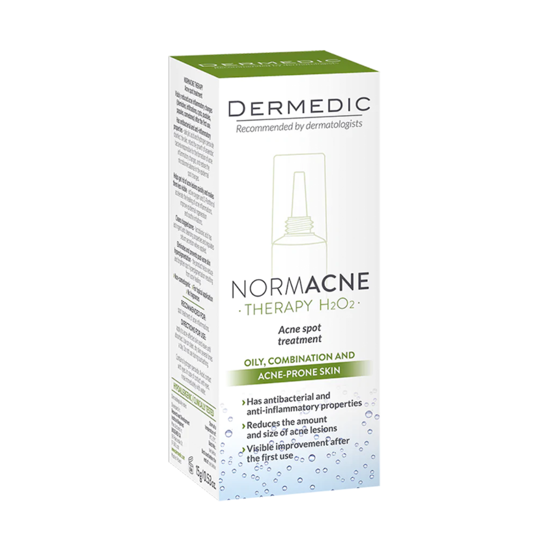 Soin local anti-acné Dermedic Normacne Therapy H2O2, en vente sur laparadulac.com, parapharmacie Tunisie.