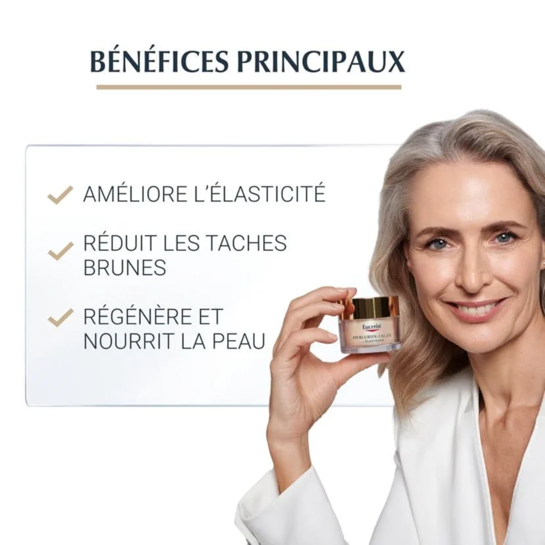 Crème nuit Eucerin Elasticity Hyaluron-Filler – rides et fermeté peau – prix Tunisie