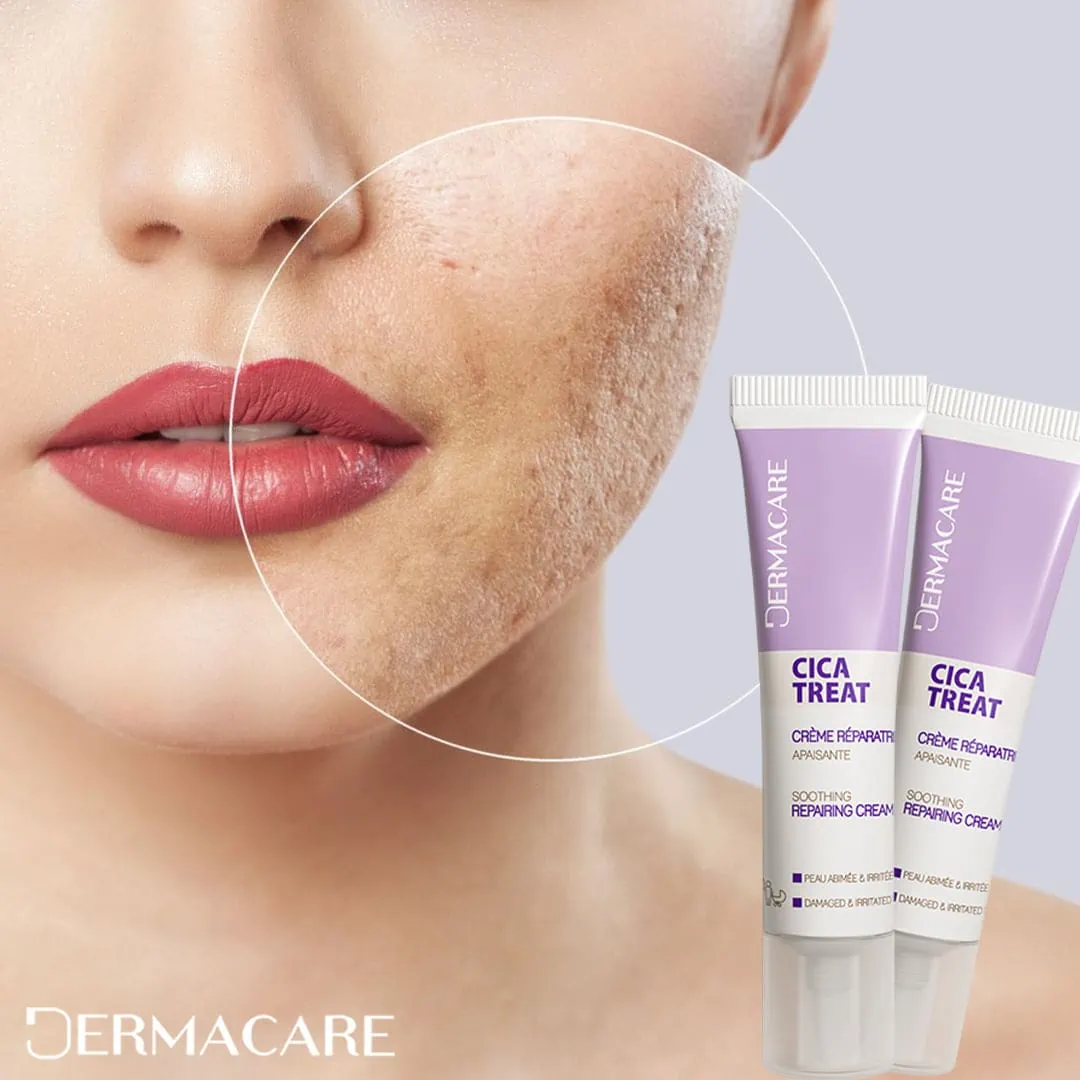 Pommade réparatrice DERMACARE Cicatreat 40ml sur laparadulac.com, parapharmacie Tunisie pour soins naturels anti-cicatrices.