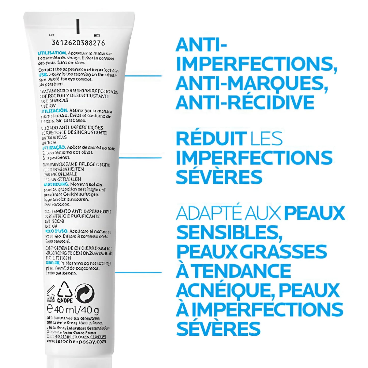 LA ROCHE POSAY EFFACLAR DUO SPF30 Soin anti-imperfections Tunisie original authentique - parapharmacie en ligne La Para Du Lac