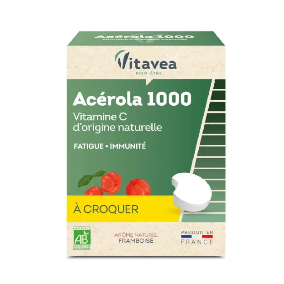 VITAVEA Acerola 1000 Vitamine C 28 Comprimés Tunisie original authentique - parapharmacie en ligne La Para Du Lac