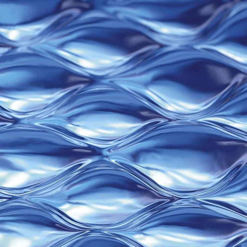Texture ondulée bleue hydratante pour soins peau sensible | La Para Du Lac