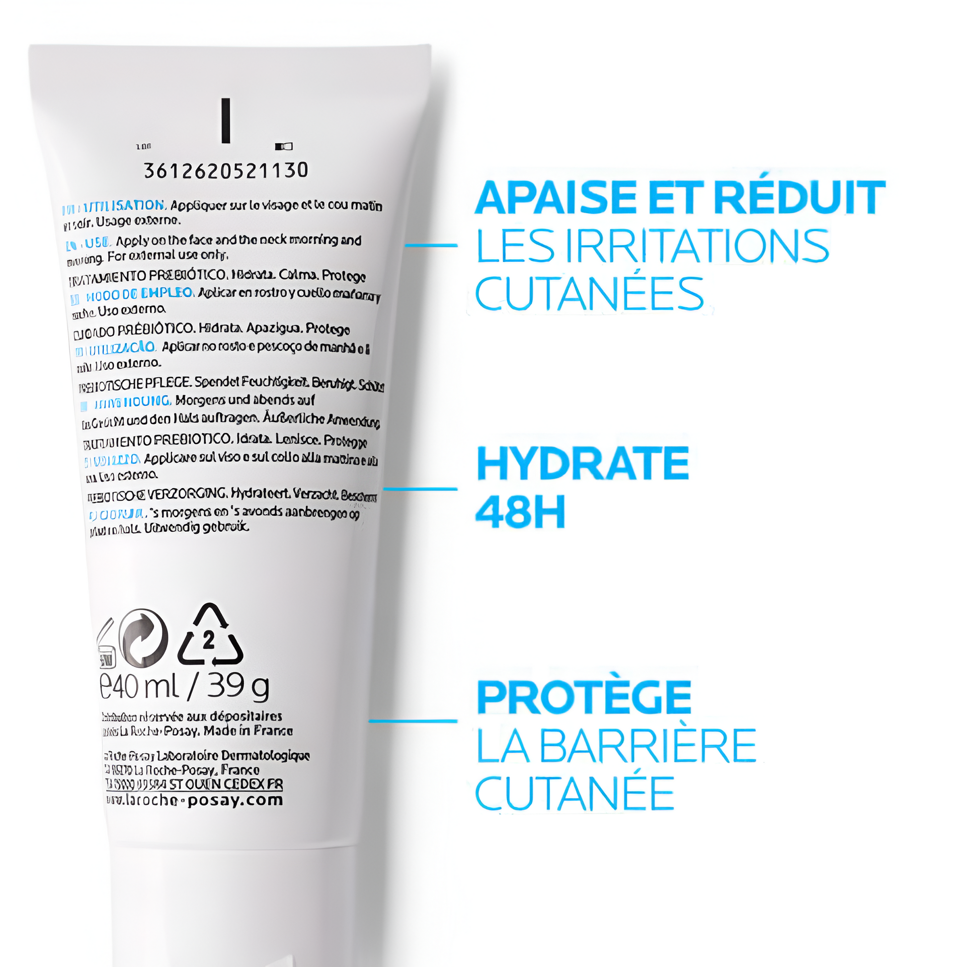 Tolériane Sensitive Crème Riche La Roche-Posay – crème hydratante peaux sensibles bébé adulte – parapharmacie Tunisie – laparadulac.com