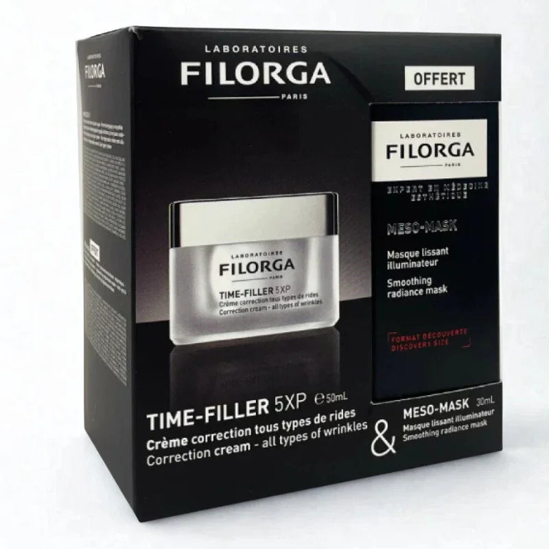 FILORGA Coffret Time Filler 5XP Creme + Meso Mask 30ml Offert Tunisie original authentique - parapharmacie en ligne La Para Du Lac