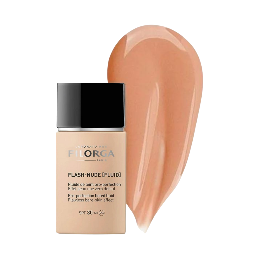FILORGA FLASH-NUDE FLUID 02 Medium – Fluide de teint perfecteur SPF sur laparadulac.com, parapharmacie en ligne en Tunisie