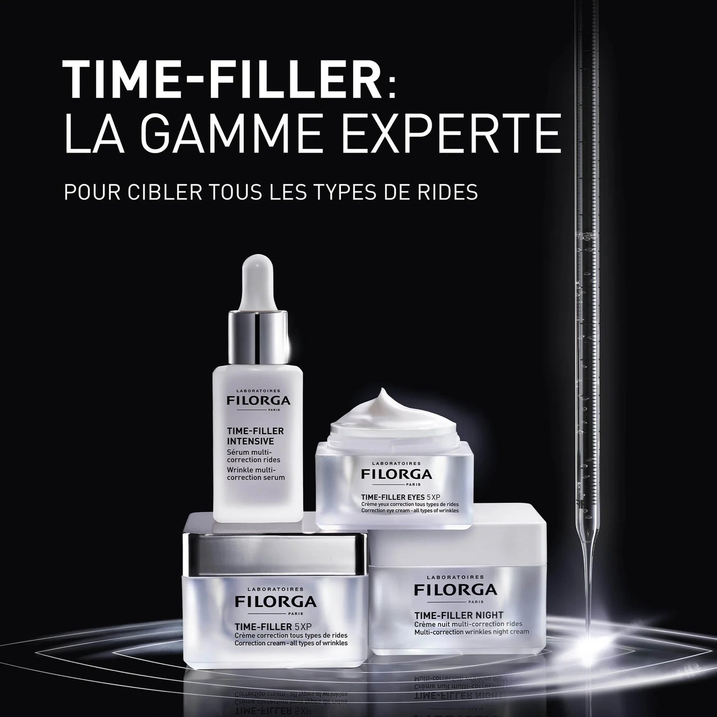 FILORGA TIME-FILLER EYES 5XP – Soin contour des yeux anti-rides sur laparadulac.com, parapharmacie en ligne en Tunisie
