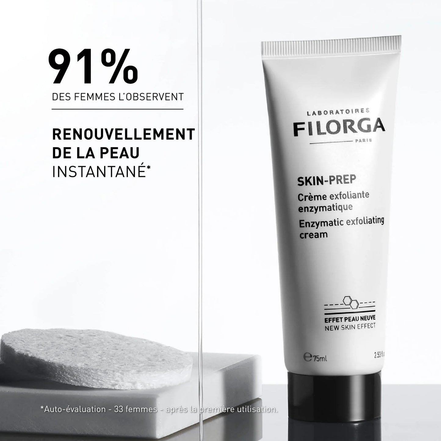 FILORGA SKIN-PREP – Crème exfoliante enzymatique douce visage sur laparadulac.com, parapharmacie en ligne en Tunisie