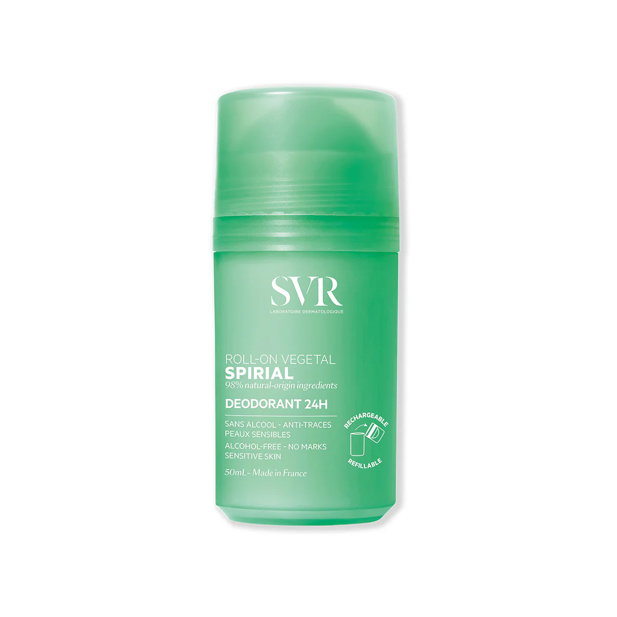 SVR Spirial Déo-Douche 200ml – Gel nettoyant déodorant pour peaux sensibles – Disponible sur La Para du Lac, meilleure parapharmacie en ligne en Tunisie.