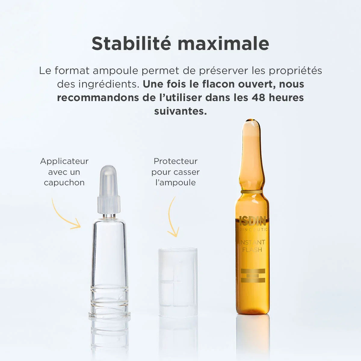 ISDIN Instant Flash Ampoules Tunisie original authentique - parapharmacie en ligne La Para Du Lac
