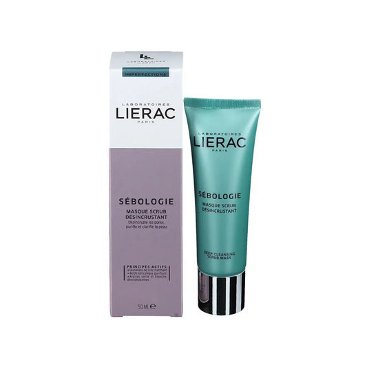 LIERAC Sebologie Masque Scrub Desincrustant Tunisie original authentique - parapharmacie en ligne La Para Du Lac