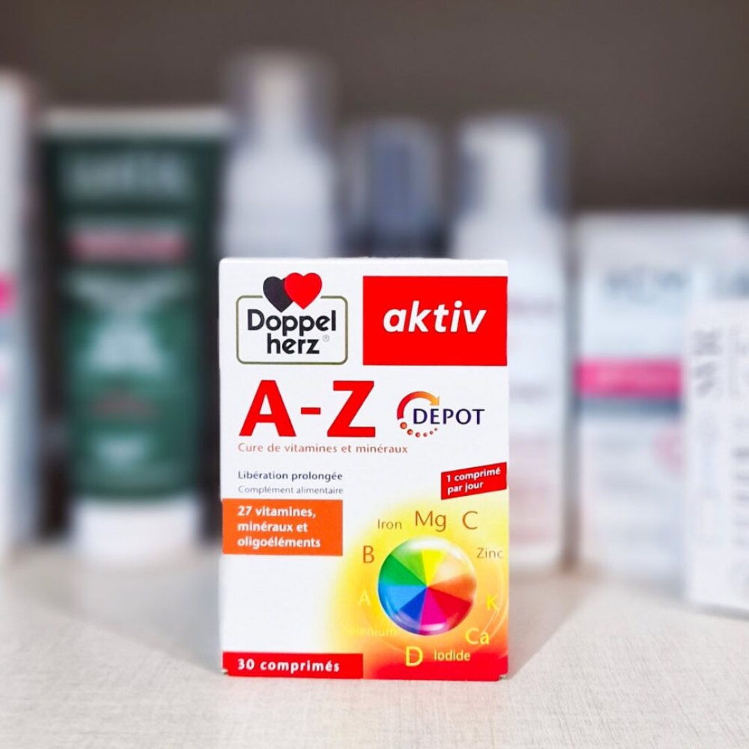 Multivitamines AKTIV A-Z Action Durable disponibles sur laparadulac.com, parapharmacie Tunisie pour énergie, immunité et bien-être quotidien.