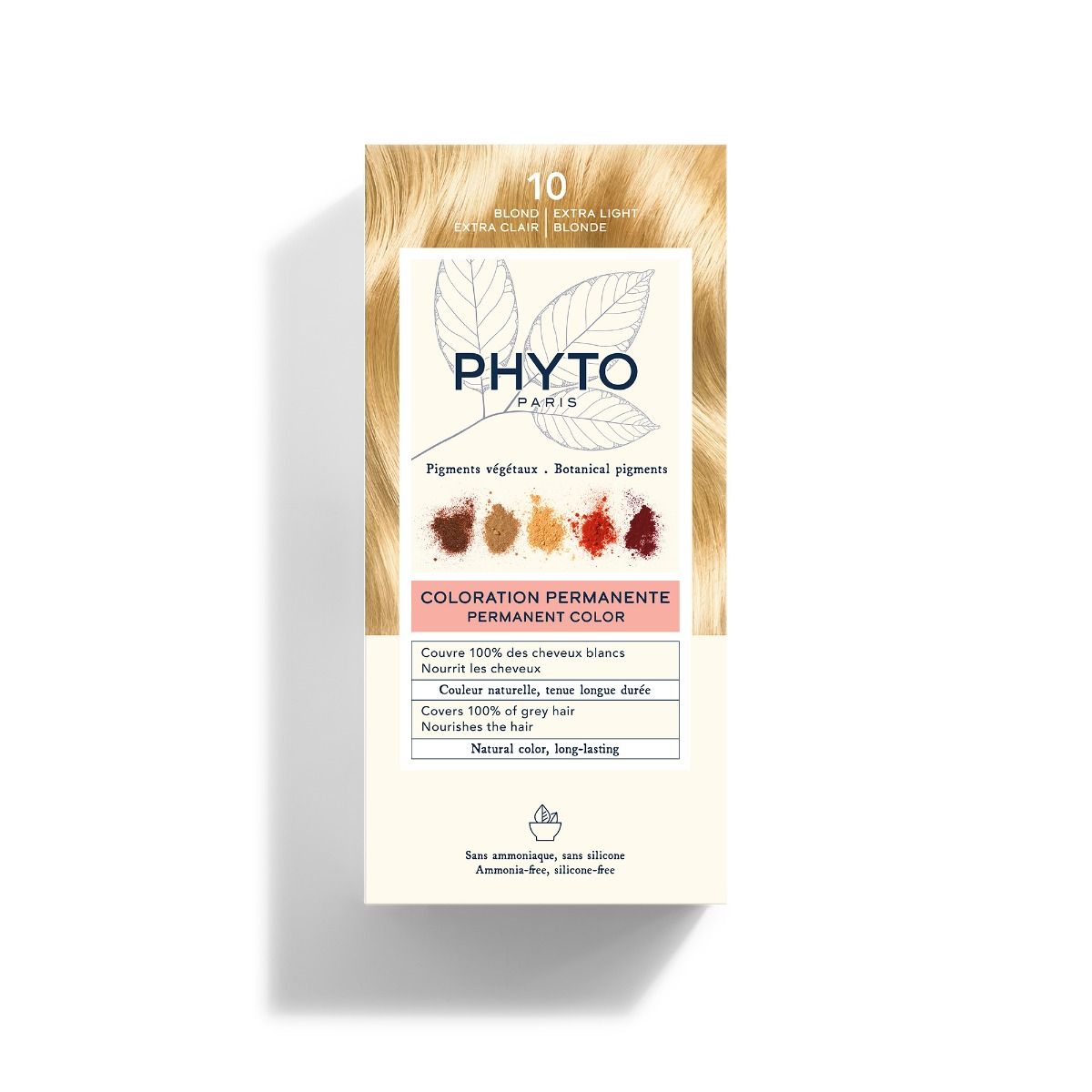PHYTO COLORATION N°10 Blond Extra Clair – coloration végétale cheveux blonds – en vente sur laparadulac.com, parapharmacie Tunisie