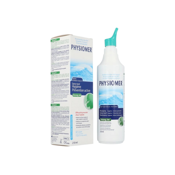 PHYSIOMER Jet Fort spray nasal lavage décongestionnant nez bouché rhume sinus prix Tunisie parapharmacie en ligne La Para du Lac laparadulac.com