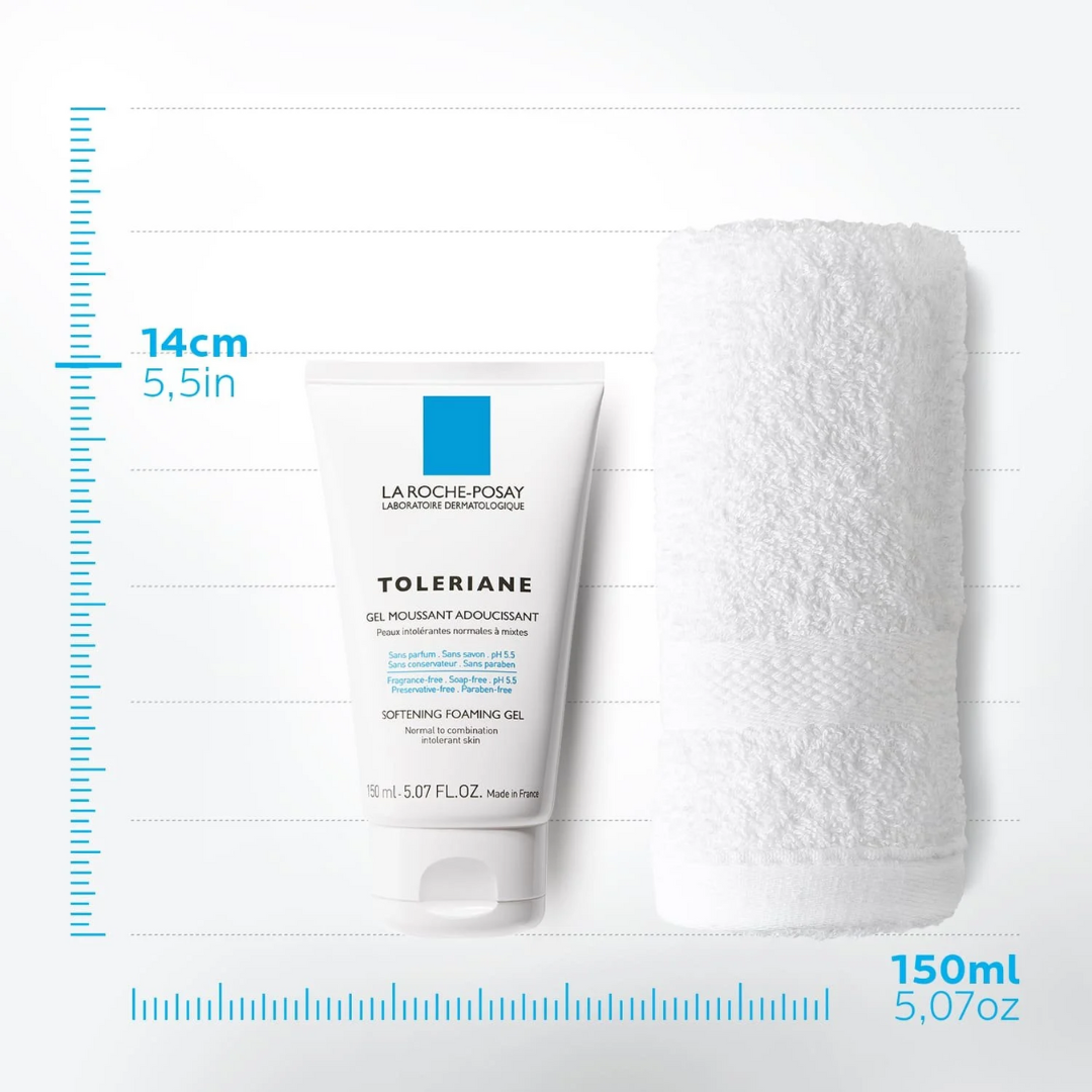 Toleriane Gel Moussant 150ml La Roche-Posay – nettoyant visage peaux sensibles – parapharmacie Tunisie – www.laparadulac.com