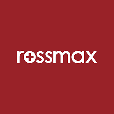 Logo de la marque Rossmax – appareils de santé, tensiomètres, thermomètres et oxymètres – disponibles sur LaParaDuLac, parapharmacie en ligne en Tunisie fiable et moins chère