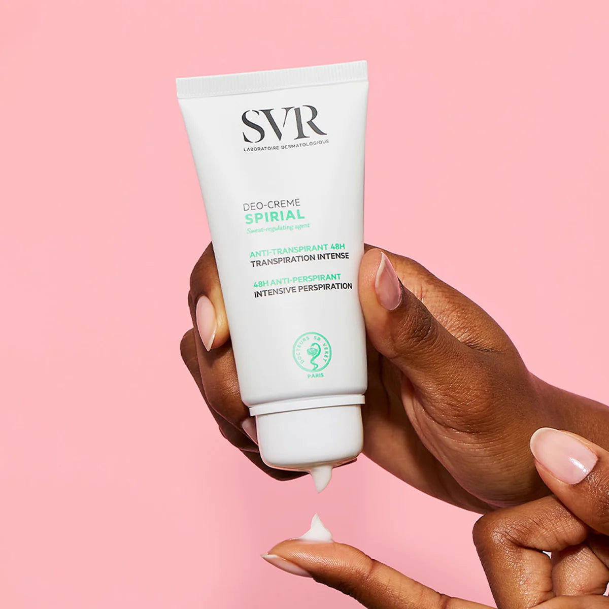 SVR Spirial Déo-Crème – Déodorant crème haute tolérance pour peaux sensibles – Disponible sur La Para du Lac, parapharmacie en ligne N°1 en Tunisie.