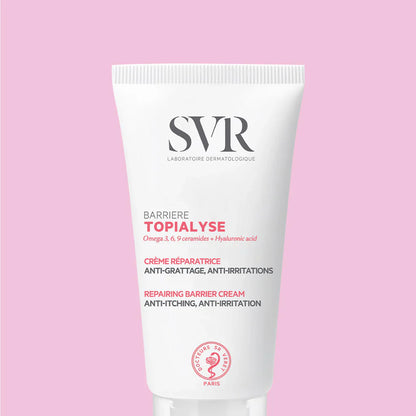 SVR Topialyse Barrière – Crème protectrice et réparatrice pour peaux irritées – Disponible sur La Para du Lac, parapharmacie en ligne N°1 en Tunisie.