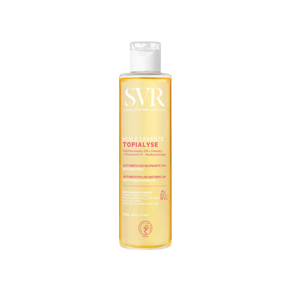 SVR Topialyse Huile Lavante 200ml – Huile nettoyante relipidante pour peaux sensibles – Disponible sur La Para du Lac, parapharmacie en ligne N°1 en Tunisie.