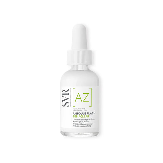 SVR Sebiaclear Ampoule Flash – Soin anti-boutons express pour peaux grasses – Disponible sur La Para du Lac, parapharmacie en ligne N°1 en Tunisie.