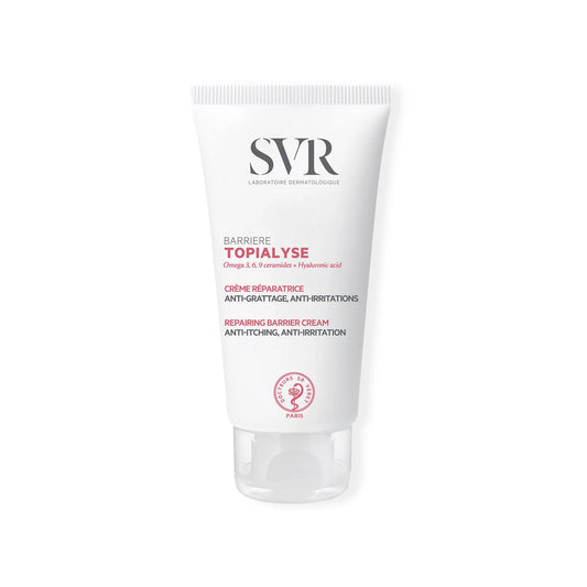 SVR Topialyse Barrière – Crème protectrice et réparatrice pour peaux irritées – Disponible sur La Para du Lac, parapharmacie en ligne N°1 en Tunisie.