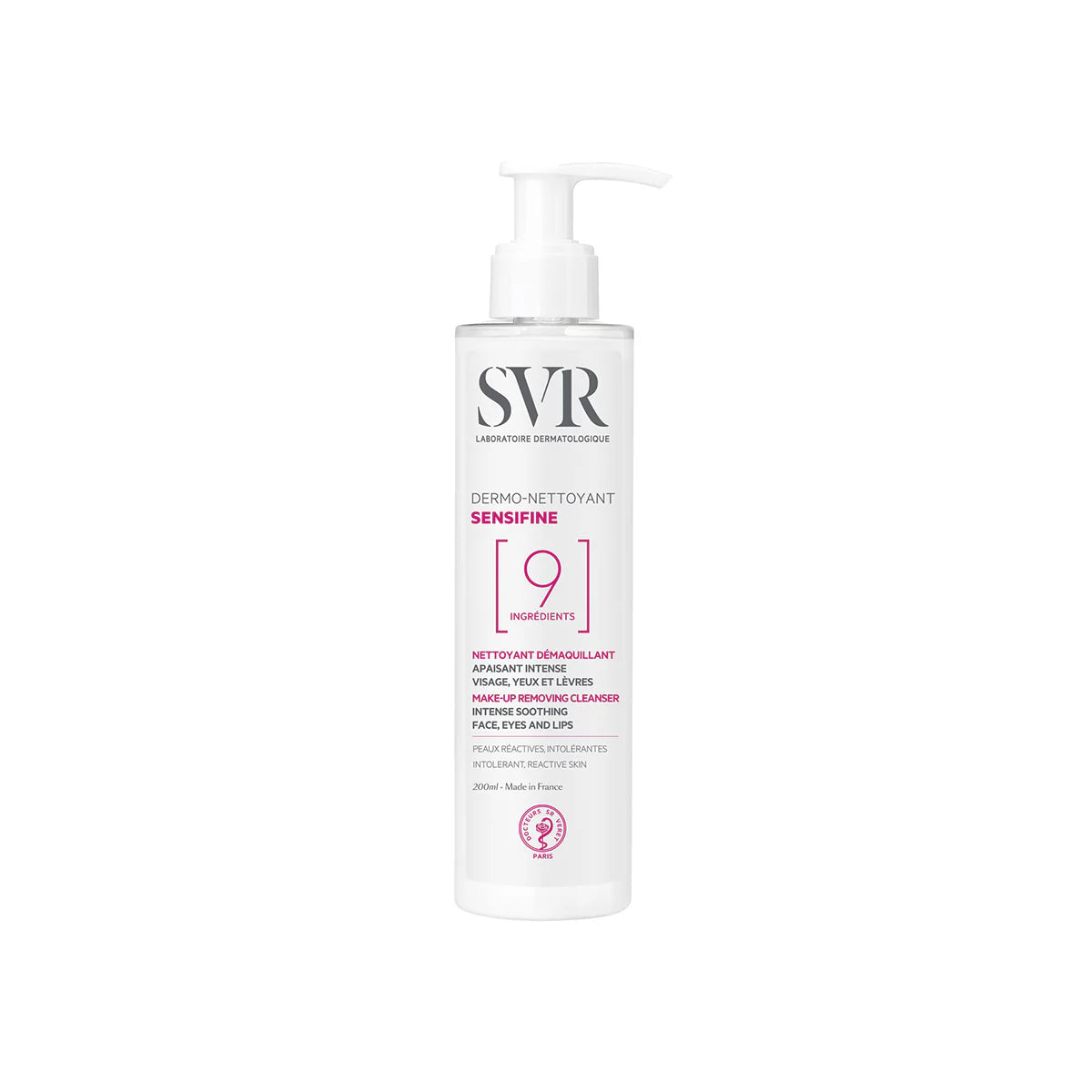 SVR Sensifine Dermo-Nettoyant – Démaquillant doux haute tolérance pour peaux sensibles – Disponible sur La Para du Lac, meilleure parapharmacie en ligne en Tunisie.