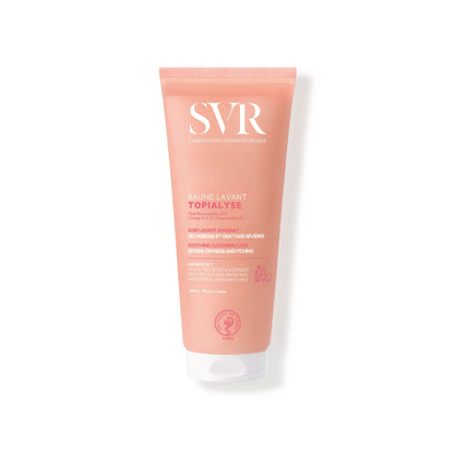 SVR Topialyse Baume Lavant – Soin lavant apaisant pour peaux sèches et atopiques – Disponible sur La Para du Lac, parapharmacie en ligne N°1 en Tunisie.