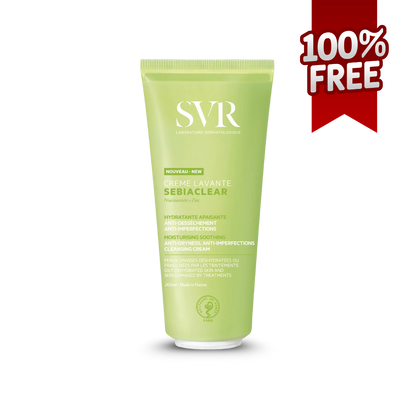 SVR PACK Sebiaclear SPF50 + Serum + Crème Lavante Gratuite