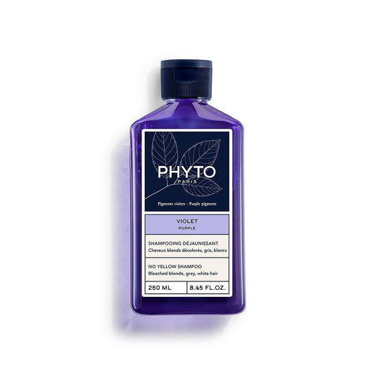 PHYTO VIOLET Shampooing déjaunissant cheveux gris, blancs ou blonds – disponible sur laparadulac.com, parapharmacie en ligne en Tunisie