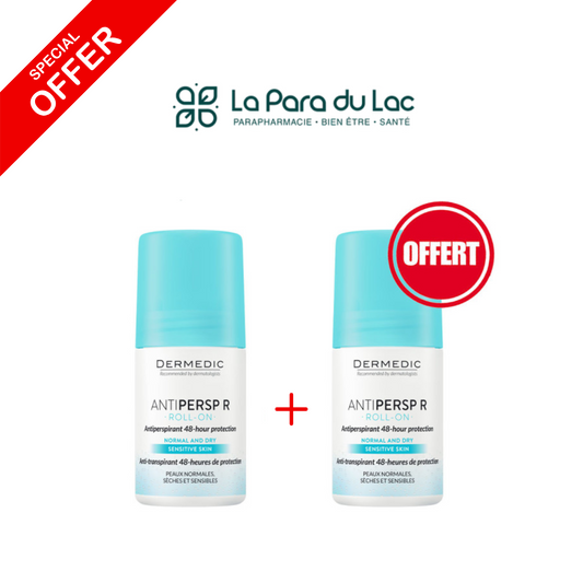 DERMEDIC Déodorant Roll-On Bleu  Lot de 2