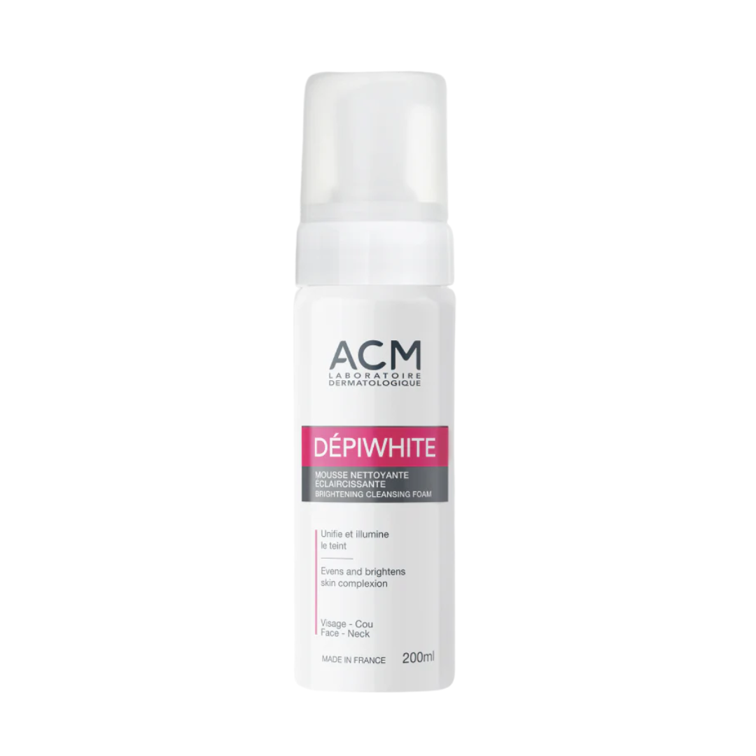 "ACM Dépiwhite mousse nettoyante 200 ml sur laparadulac.com, parapharmacie Tunisie, soin éclaircissant pour un nettoyage doux et efficace du visage."

